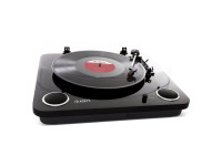 ION  Max LP USB Turntable with Integrated Speakers, Black